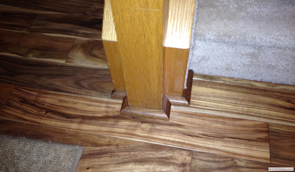 Installation Of Quarter Round Around Railings Medford, NY