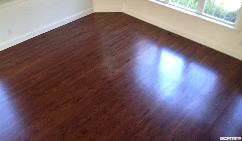 Northport, New York Sand & Refinishing DuraSeal Stain 3 Coats Bona High Traffic